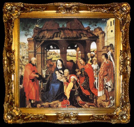 framed  Roger Van Der Weyden Adoration of the Magi, ta009-2